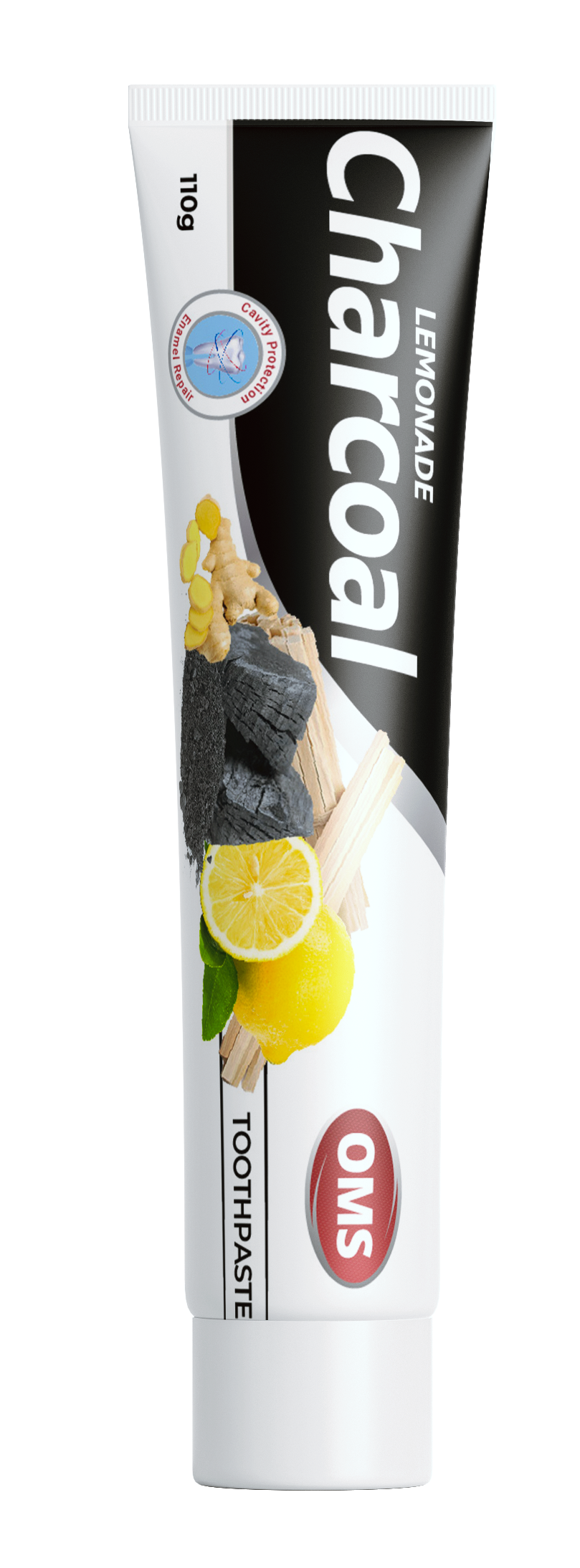 OMS Lemonade Charcoal toothpaste