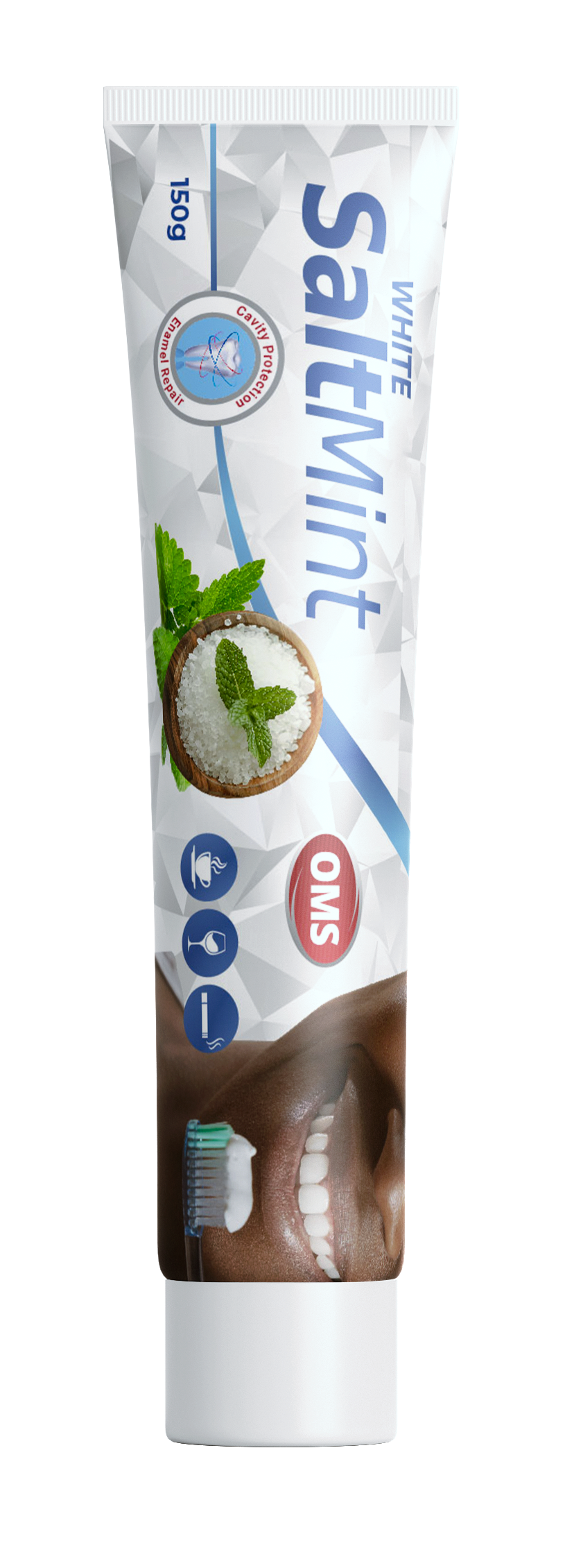 OMS White SaltMint toothpaste